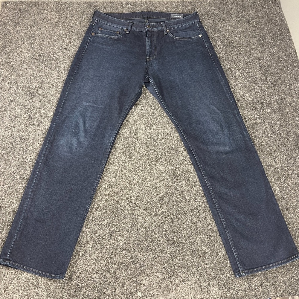 Bonobos Straight Fit Jeans Mens 35x32 Dark Wash Stretch Denim Pants